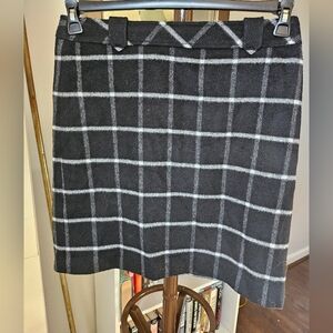 Talbots wool skirt. Plaid size 8.